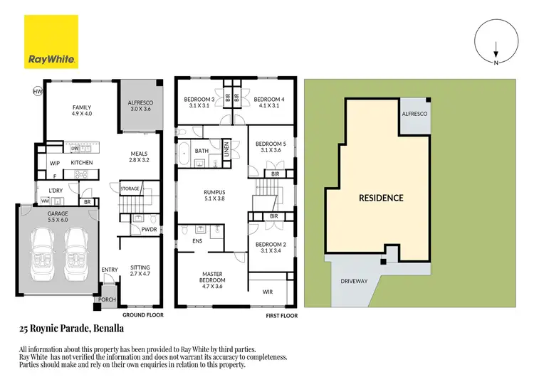 Floorplan of Homely house listing, 25 Roynic Parade, Benalla VIC 3672