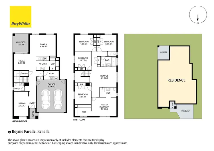Floorplan of Homely house listing, 19 Roynic Parade, Benalla VIC 3672