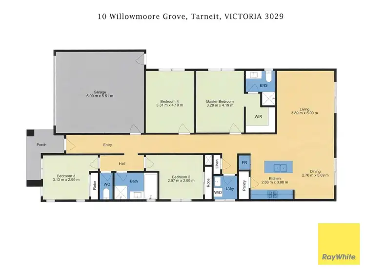 Floorplan of Homely house listing, 10 Willowmoore Grove, Tarneit VIC 3029