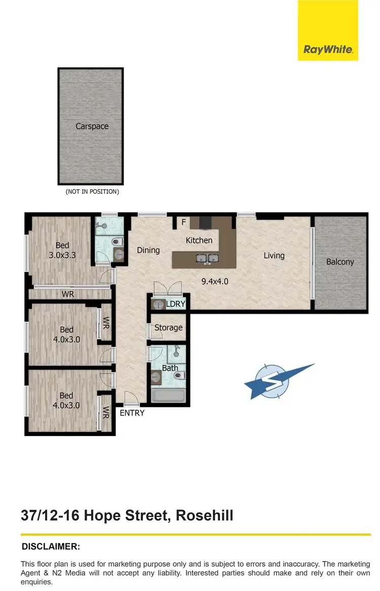 Floorplan of Homely apartment listing, 37/12-16 Hope Street, Rosehill NSW 2142