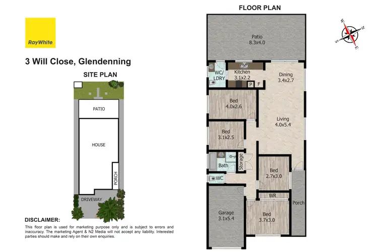 Floorplan of Homely house listing, 3 Will Close, Glendenning NSW 2761
