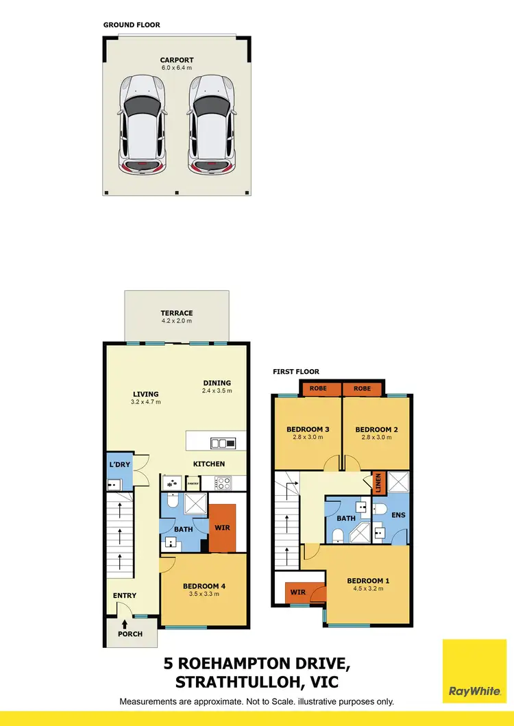 Floorplan of Homely townhouse listing, 5 Roehampton Drive, Strathtulloh VIC 3338