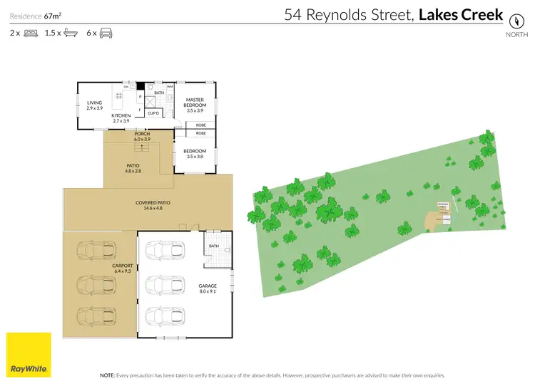 Floorplan of Homely rural property listing, 54 Reynolds Street, Lakes Creek QLD 4701