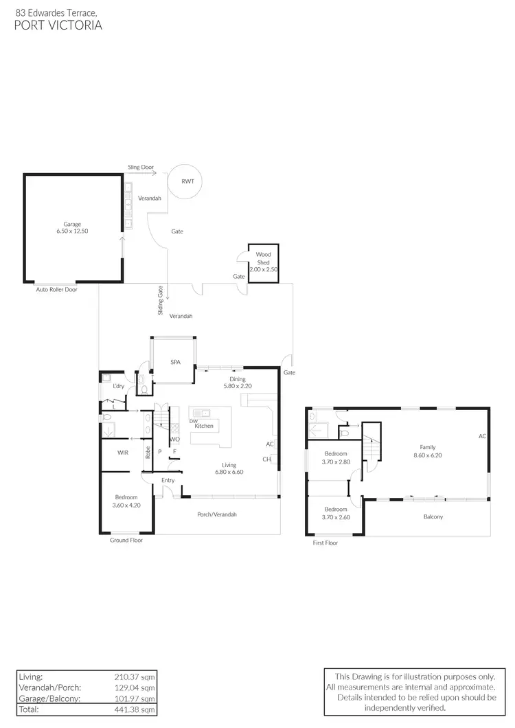 Floorplan of Homely house listing, 83 Edwardes Terrace, Port Victoria SA 5573