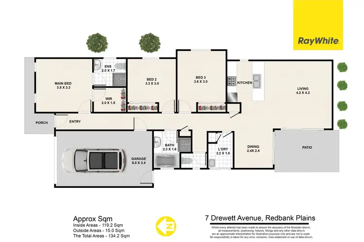 Floorplan of Homely house listing, 7 Drewett Avenue, Redbank Plains QLD 4301