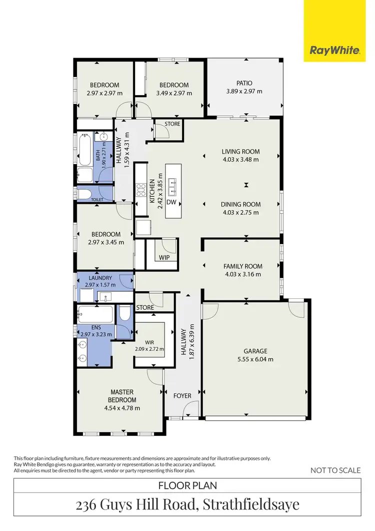 Floorplan of Homely house listing, 236 Guys Hill Road, Strathfieldsaye VIC 3551