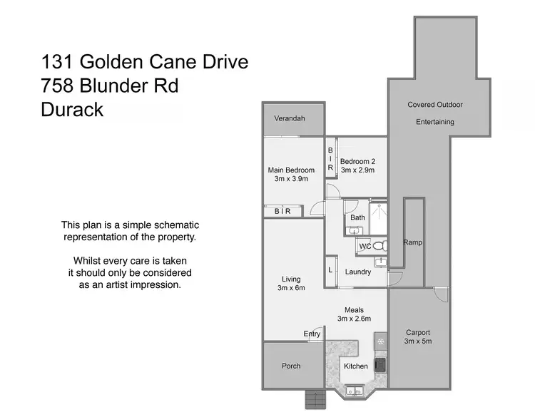 Floorplan of Homely unit listing, 131/758 Blunder Road, Durack QLD 4077