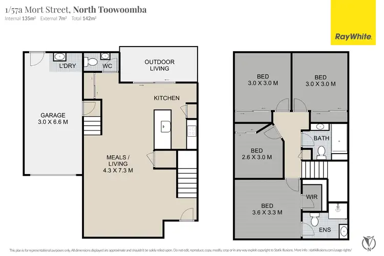 Floorplan of Homely townhouse listing, 1/57a Mort Street, North Toowoomba QLD 4350