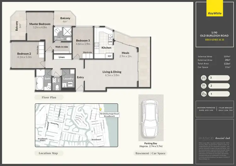 Floorplan of Homely apartment listing, 1/90 Old Burleigh Road, Broadbeach QLD 4218