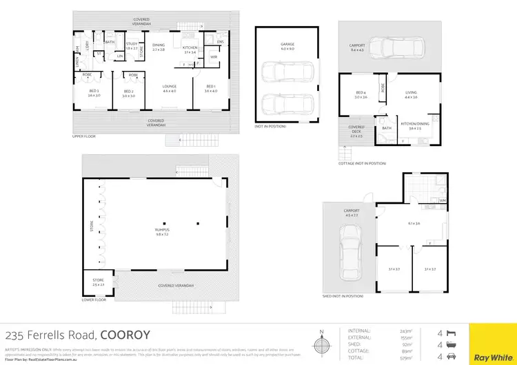Floorplan of Homely house listing, 235 Ferrells Road, Cooroy QLD 4563