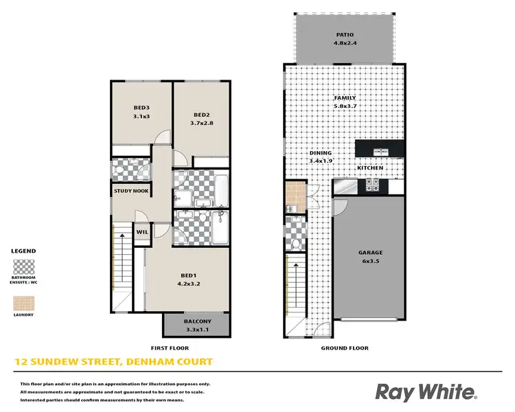 Floorplan of Homely house listing, 12 Sundew Street, Denham Court NSW 2565