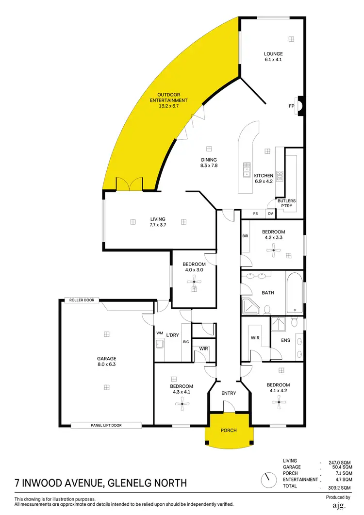 Floorplan of Homely house listing, 7 Inwood Avenue, Glenelg North SA 5045