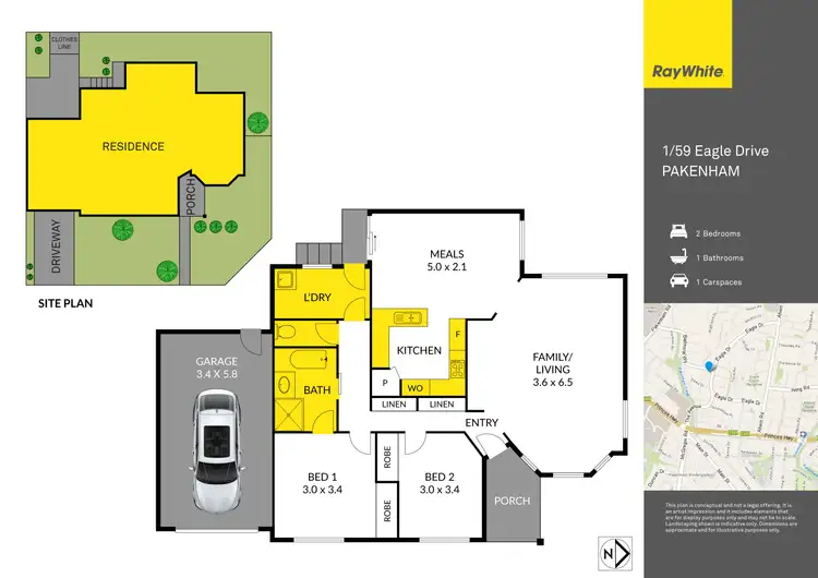 Floorplan of Homely house listing, 1/59 Eagle Drive, Pakenham VIC 3810