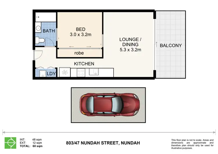 Floorplan of Homely apartment listing, 803/47 Nundah Street, Nundah QLD 4012