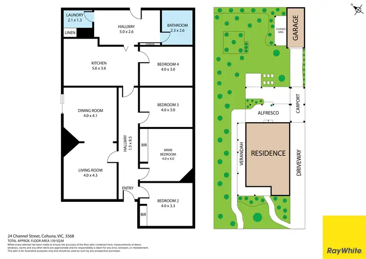 Floorplan of Homely house listing, 24 Channel Street, Cohuna VIC 3568