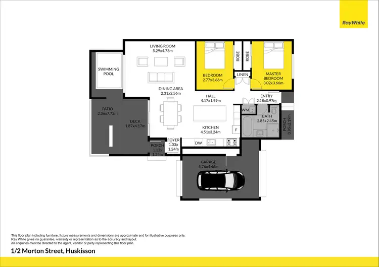 Floorplan of Homely unit listing, 1/2 Morton Street, Huskisson NSW 2540