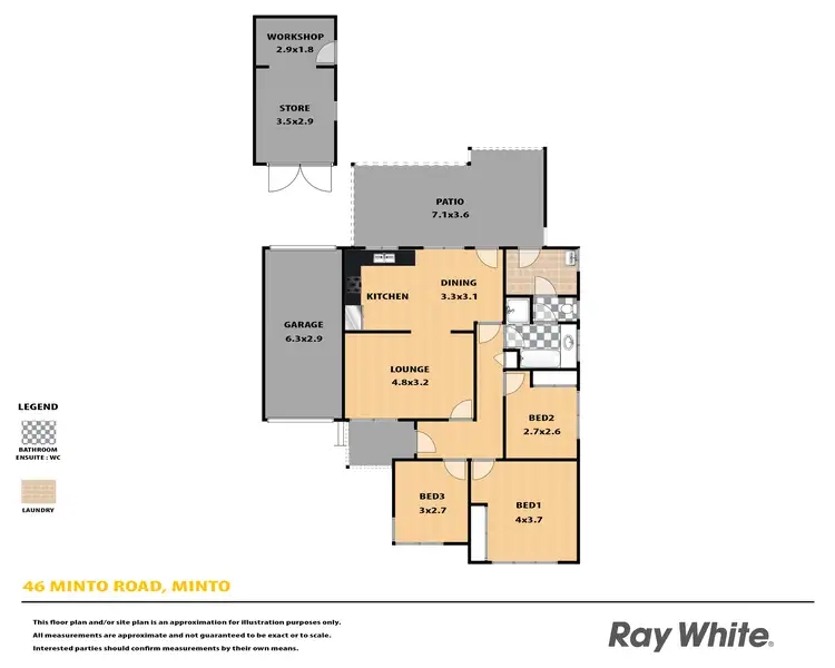 Floorplan of Homely house listing, 46 Minto Road, Minto NSW 2566