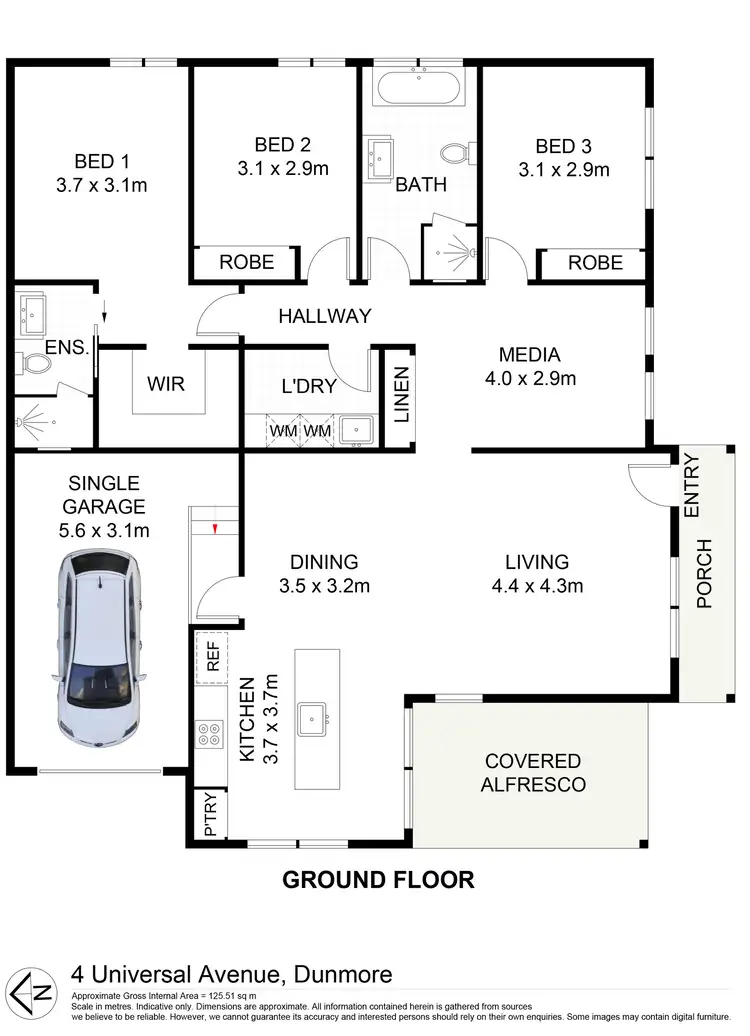 Floorplan of Homely house listing, 4 Universal Avenue, Dunmore NSW 2529