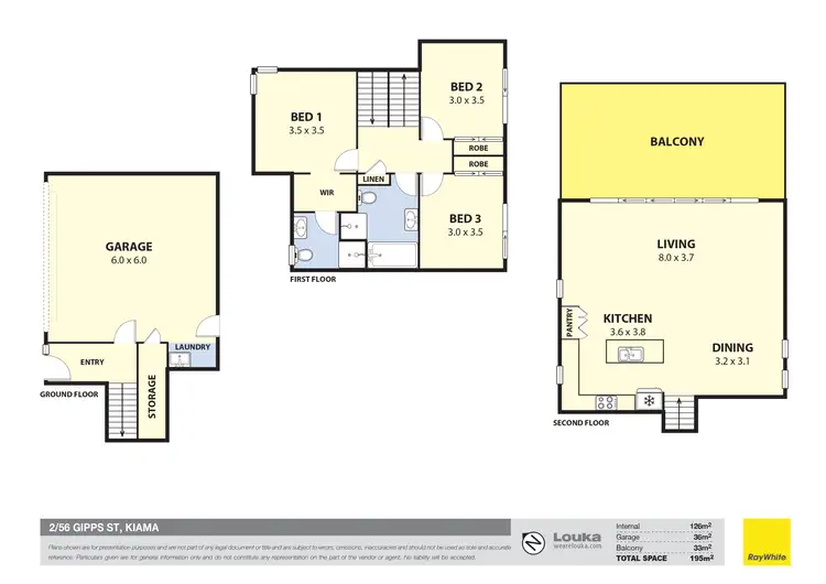 Floorplan of Homely townhouse listing, 2/56 Gipps Street, Kiama NSW 2533