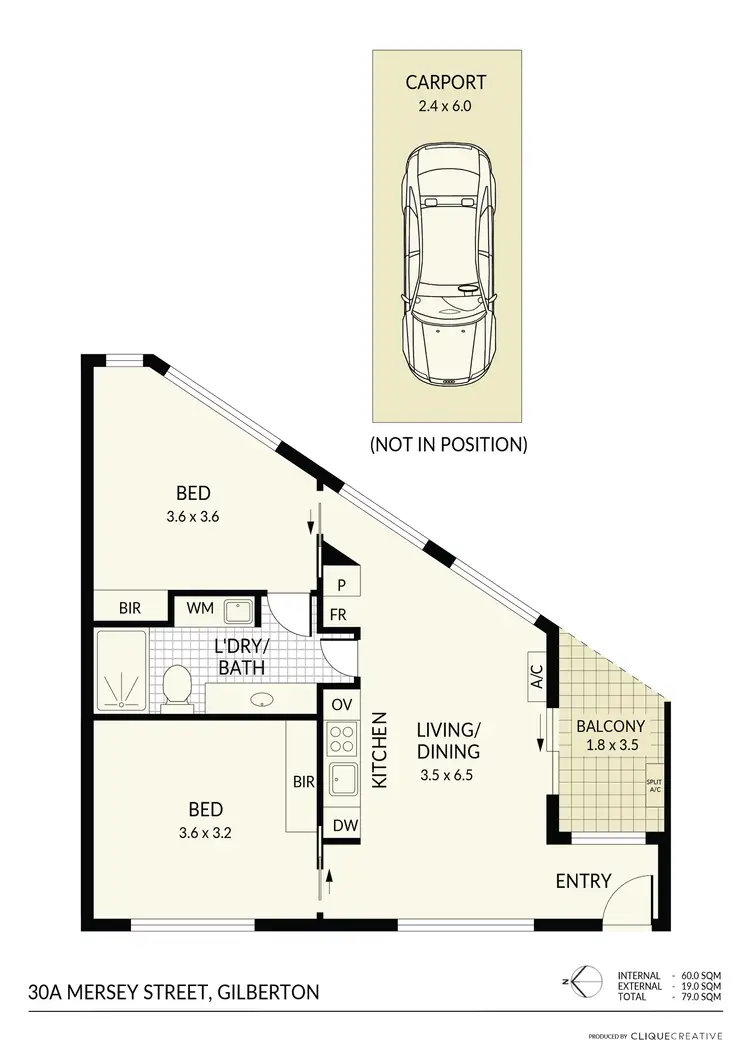 Floorplan of Homely apartment listing, 30A Mersey Street, Gilberton SA 5081