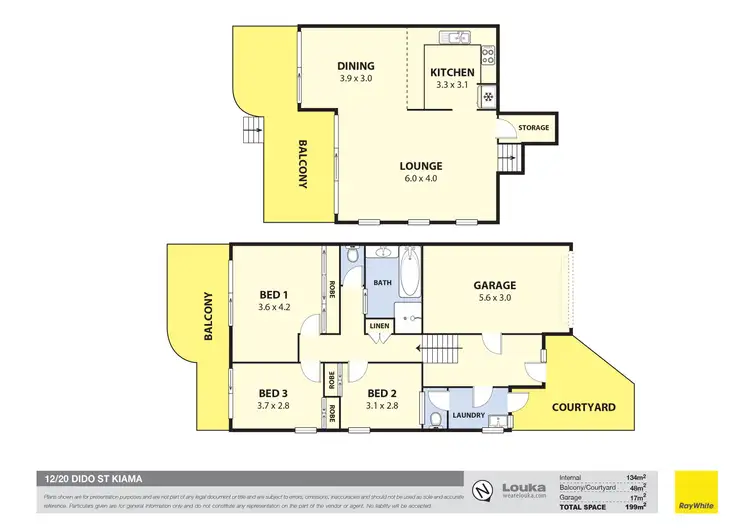 Floorplan of Homely townhouse listing, 12/20 Dido Street, Kiama NSW 2533