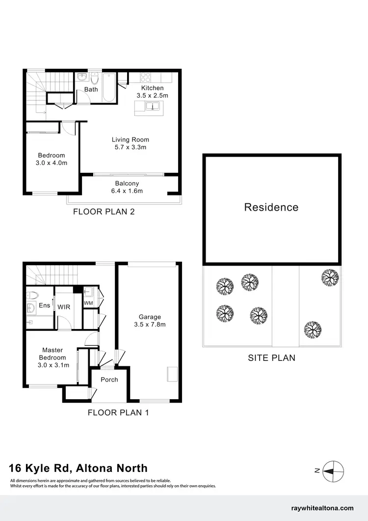 Floorplan of Homely townhouse listing, 16 Kyle Road, Altona North VIC 3025