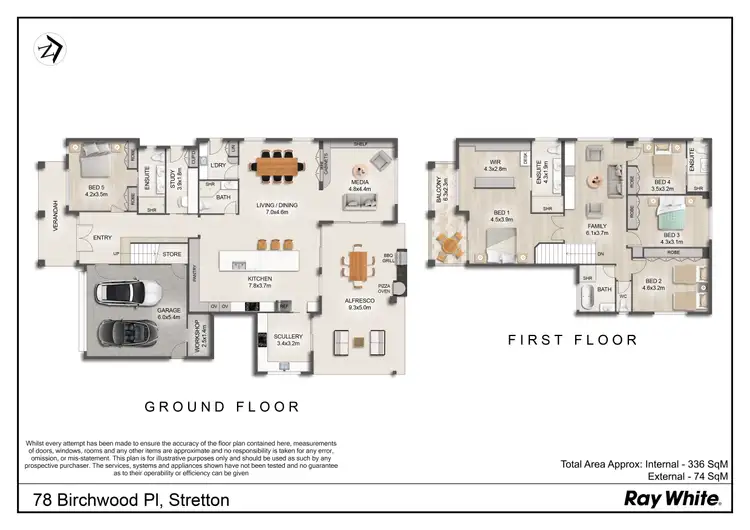 Floorplan of Homely house listing, 78 Birchwood Place, Stretton QLD 4116