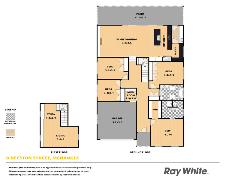 Floorplan of Homely house listing, 8 Beeston Street, Menangle NSW 2568