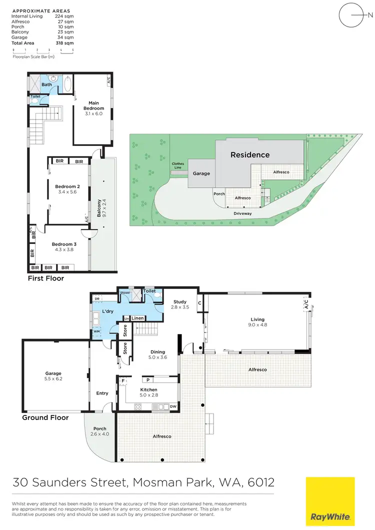 Floorplan of Homely house listing, 30 Saunders Street, Mosman Park WA 6012