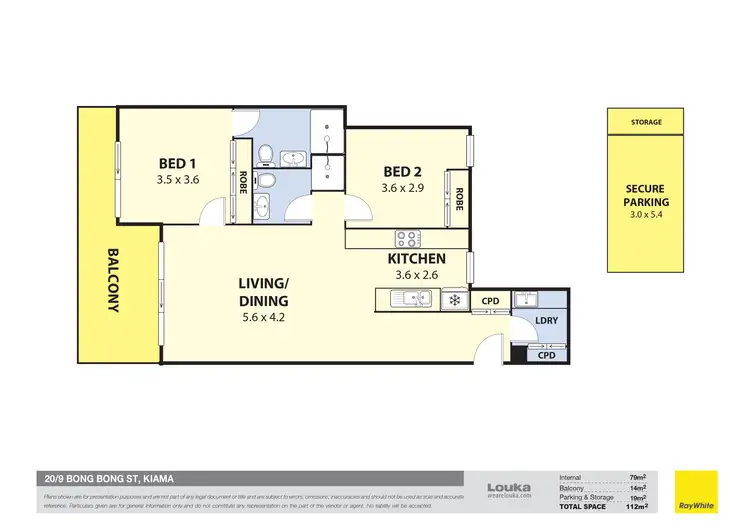 Floorplan of Homely apartment listing, 20/9 Bong Bong Street, Kiama NSW 2533