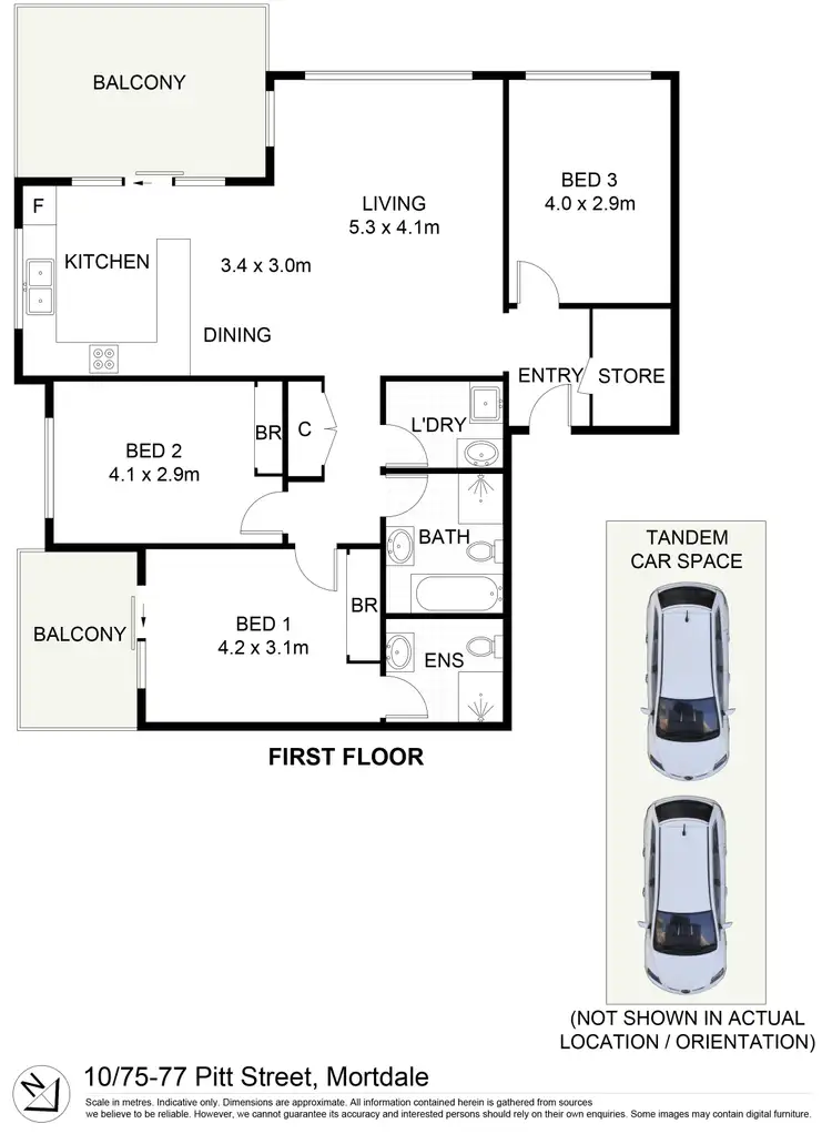 Floorplan of Homely apartment listing, 10/75-77 Pitt Street, Mortdale NSW 2223