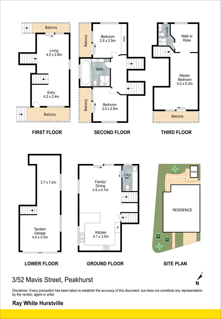 Floorplan of Homely townhouse listing, 3/52 Mavis Avenue, Peakhurst NSW 2210
