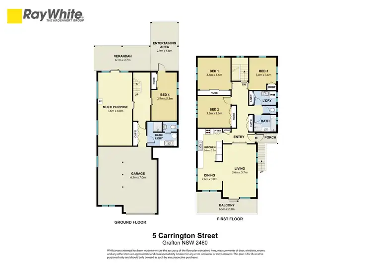 Floorplan of Homely house listing, 5 Carrington Street, Grafton NSW 2460