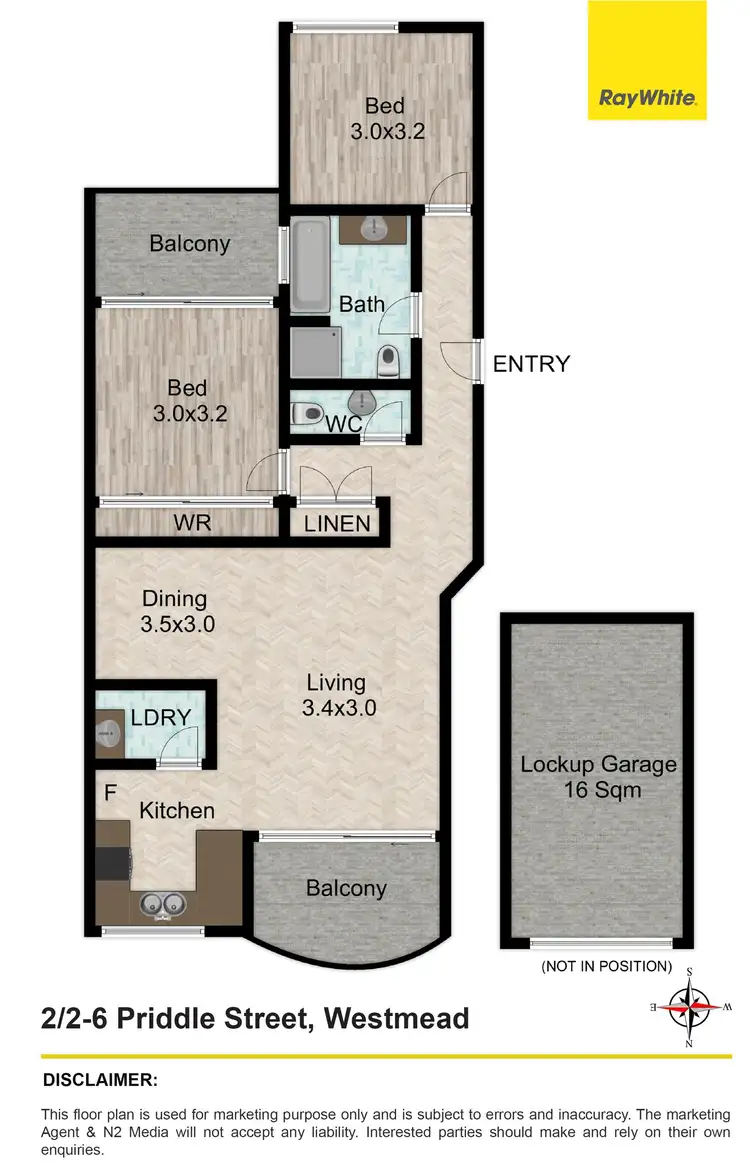 Floorplan of Homely unit listing, 2/2-6 Priddle Street, Westmead NSW 2145