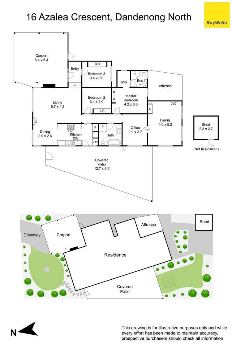 Floorplan of Homely house listing, 16 Azalea Crescent, Dandenong North VIC 3175
