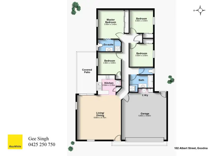 Floorplan of Homely house listing, 102 Albert Street, Goodna QLD 4300