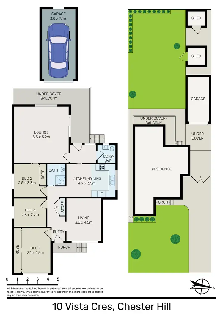 Floorplan of Homely house listing, 10 Vista Crescent, Chester Hill NSW 2162