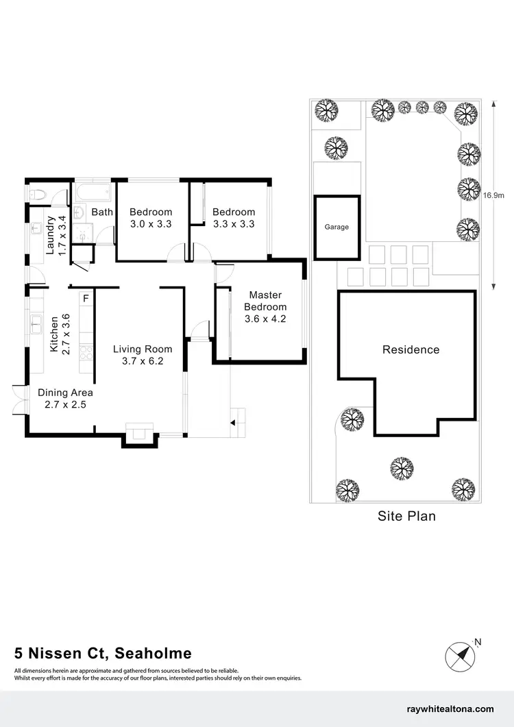 Floorplan of Homely house listing, 5 Nissen Court, Seaholme VIC 3018