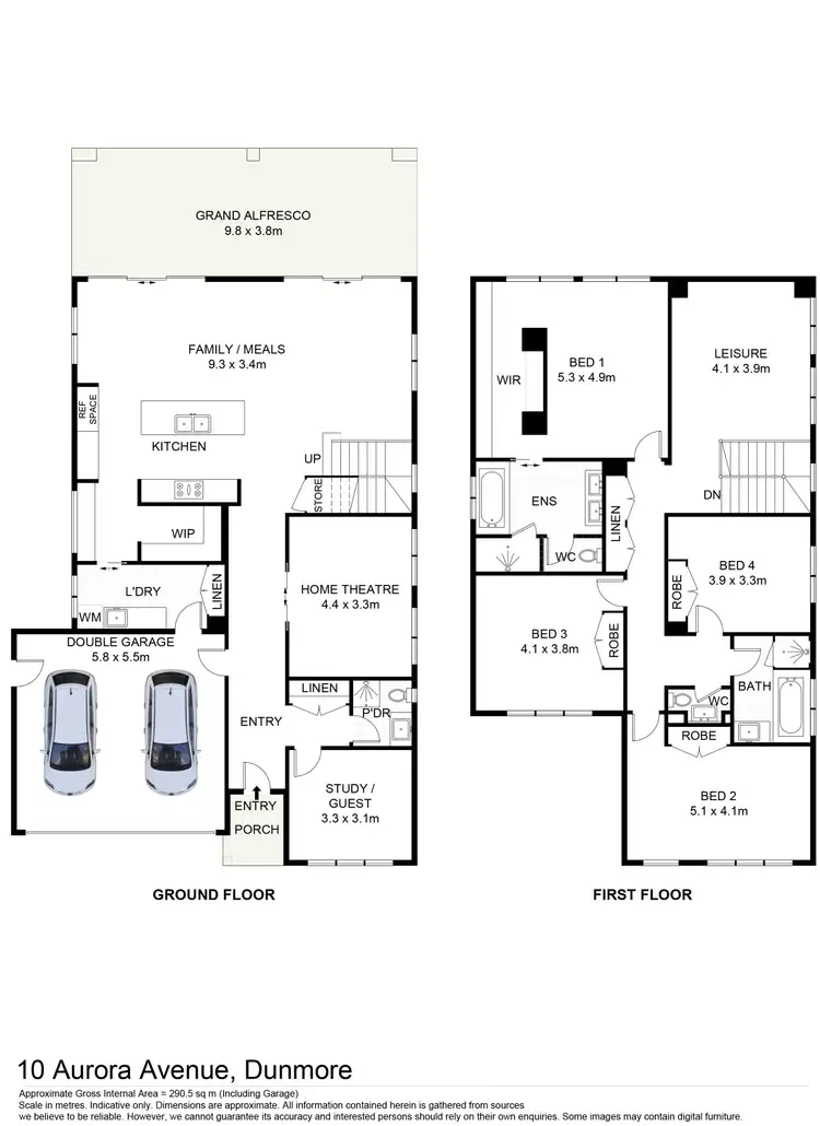 Floorplan of Homely house listing, 10 Aurora Avenue, Dunmore NSW 2529