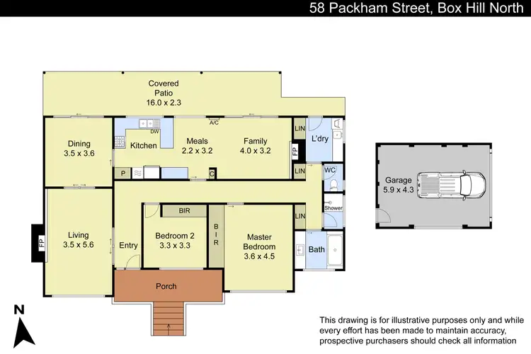 Floorplan of Homely house listing, 58 Packham Street, Box Hill North VIC 3129