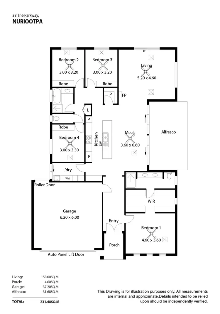 Floorplan of Homely other listing, 33 The Parkway, Nuriootpa SA 5355