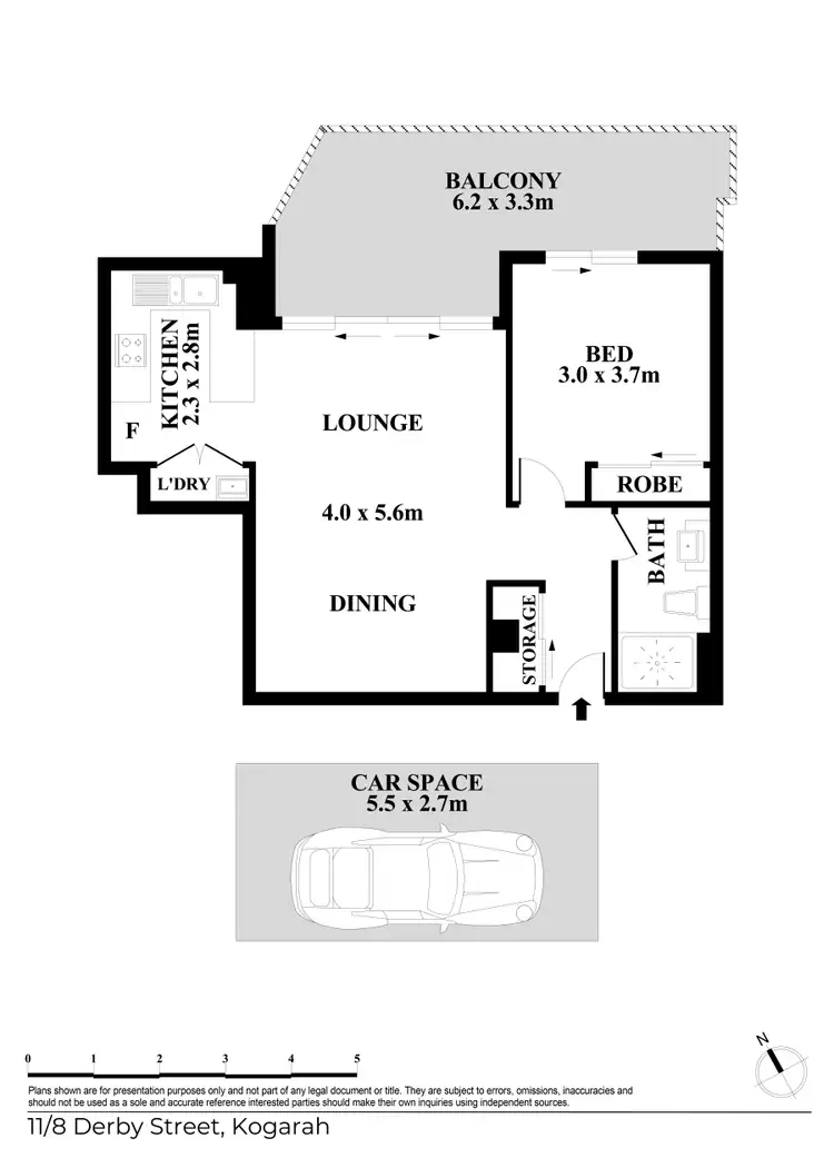 Floorplan of Homely apartment listing, 11/8 Derby Street, Kogarah NSW 2217