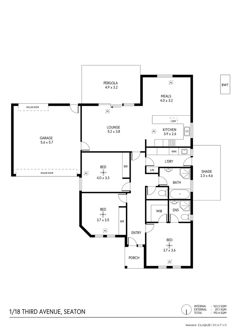Floorplan of Homely house listing, 1/18 Third Avenue, Seaton SA 5023