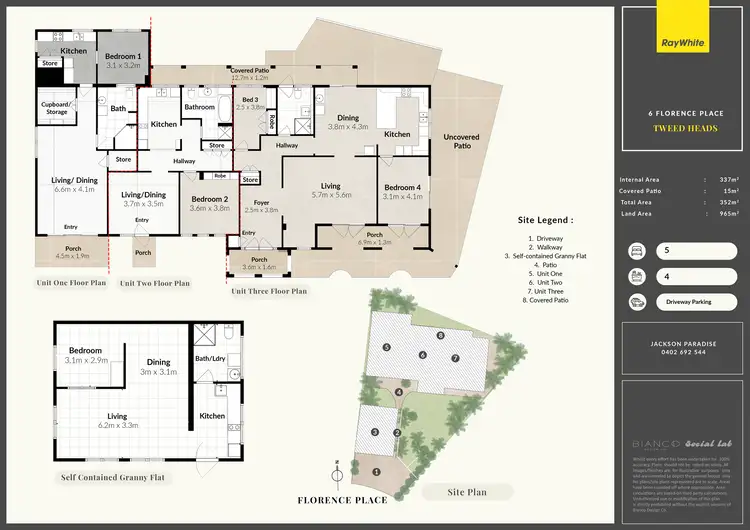 Floorplan of Homely block of units listing, 6 Florence Place, Tweed Heads NSW 2485