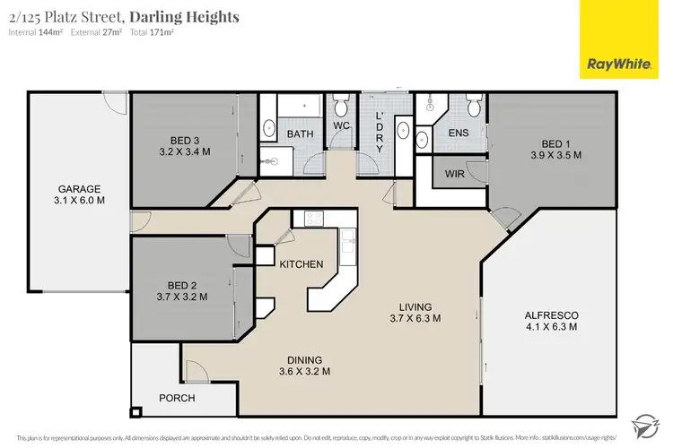 Floorplan of Homely unit listing, 2/125 Platz Street, Darling Heights QLD 4350