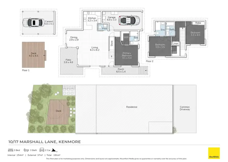 Floorplan of Homely townhouse listing, 10/17 Marshall Lane, Kenmore QLD 4069
