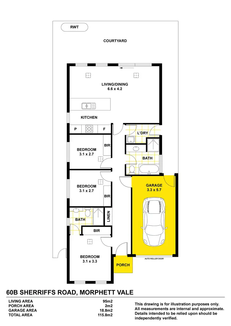 Floorplan of Homely house listing, 60B Sherriffs Road, Morphett Vale SA 5162