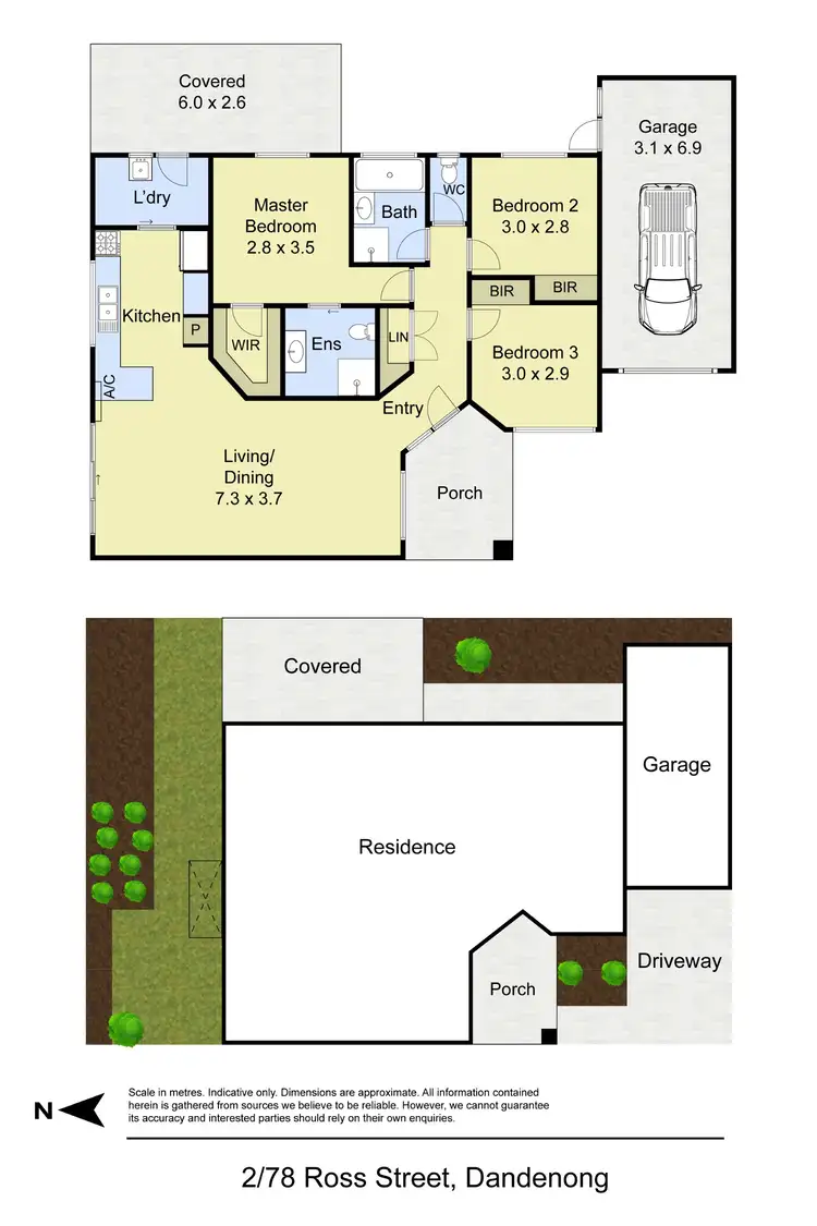 Floorplan of Homely unit listing, 2/78 Ross Street, Dandenong VIC 3175