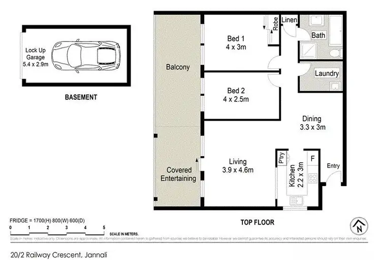 Floorplan of Homely unit listing, 20/2 Railway Crescent, Jannali NSW 2226