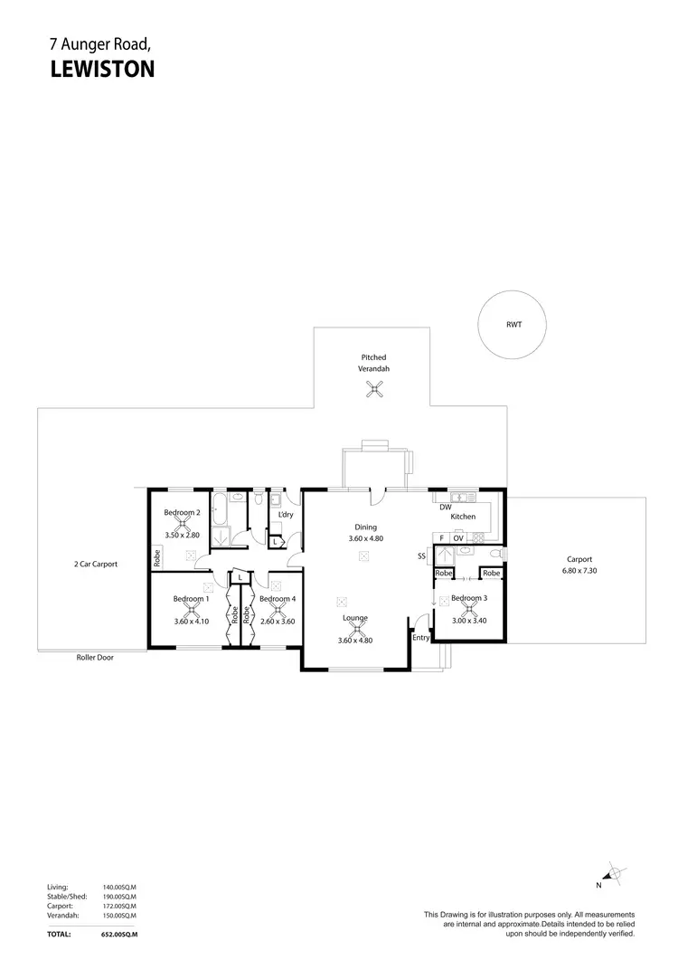 Floorplan of Homely house listing, 7 Aunger Road, Lewiston SA 5501